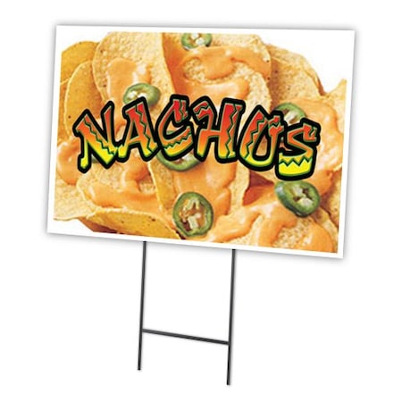 Nachos1 Yard Sign & Stake Outdoor Plastic Coroplast Window